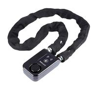 Ounfhtrttk Blutinetto di Blocco della Catena Intelligente Bluetooth Blocco Chiave per Bici/Cancello Motociclistico/Porta con Allarme Antifurto da 110 Db Controllo App per Telefono Nero