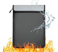 Ounfhtrttk Borsa Portadocumenti Ignifuga, Borsa Portadocumenti Impermeabile con 2 Tasche, Borsa Portasoldi Ignifuga per Contanti, per File/Oggetti di Valore