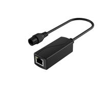 Ounfhtrttk Convertitore Poe Gigabit 48V A 24V Impermeabile per Dispositivi Passivi 24V Compatibile, IEEE802.3af/At, Uscita RJ45 24V/1A Resistente all'Acqua.