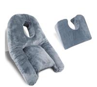 Ounfhtrttk Cuscino per La Posizione Prona per il Recupero Dopo Interventi Chirurgici Agli Occhi, Cuscino di Supporto Regolabile per La Posizione A Faccia In Giù con Design Traspirante.
