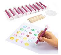 Ounfhtrttk Flower Petal Tools For Painting-Detachable Dotting Shapes& Pens, For Embossing Tools For Painting Dots