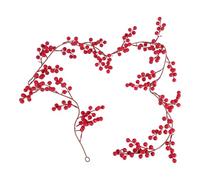 Ounfhtrttk Ghirlanda di Bacche Rosse di Natale, Ghirlanda di Bacche Artificiali di Bacche Rosse di Borgogna Artificiale per La Decorazione di Interni Ed Esterni
