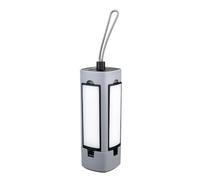 Ounfhtrttk Lampada da Pieghevole per Esterni Lampada Portatile Telescopica Appendibile da con Batteria da 1800mAh Lanterna D'Emergenza Grigia