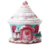 Ounfhtrttk LED Christmas Gingerbread House Light Up House Gingerbread Decor Tabletop Christmas Holiday Decorative,A