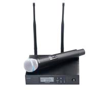 Ounfhtrttk Microfonico Wireless Digitale True Diversity 1 A 1 QLXD4, Microfoni da Palco di Alta qualità per Un Suono Vocale Eccezionale.