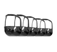 Ounfhtrttk Modello per Rasatura Della Barba Goattee 5 Pezzi Nero - Strumenti per la Cura Della Barba e del Baffo
