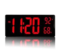 Ounfhtrttk Orologio da Parete con Schermo Super Grande, Supporto Sospeso, Orologio Digitale A LED con Design Big Bowl per Soggiorno e Arredamento per La Casa