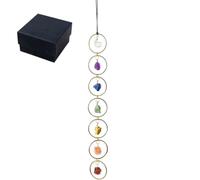 Ounfhtrttk Pendente in dei Sette Chakra Riutilizzabile Multiuso Naturale per Decorazione Domestica Appeso A