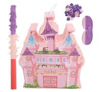 Ounfhtrttk Pignatta A Forma di Castello per Feste di Compleanno, Contenitore per Caramelle, Decorazione da Appendere, Accessorio per Giochi e Occasioni Speciali.