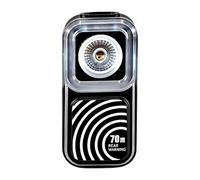 Ounfhtrttk Posteriore per Bicicletta con Sensore Radar, Luce di Segnalazione Ricaricabile Tramite USB per La Sicurezza Durante Le Uscite Notturne in Bicicletta.