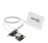 Ounfhtrttk RTL8852BE Scheda Wireless WIFI6 con Antenna di Estensione AX1800 802.11ax BT5.2 PCI-e Wireless WLAN Dual Band 2.4G/5Ghz WLAN