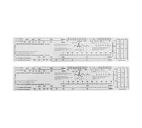 Ounfhtrttk Scheda Tascabile con Righello ECG nel Inglese