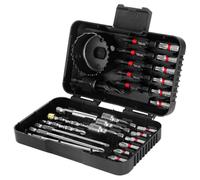 Ounfhtrttk Set di Cacciaviti per Profondi 27PCS, di Estensione Magnetica per Cacciaviti e Apri Foro, PH2 per Punte da Avvitatore Incluse per Trapano A Percussione