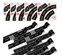 Ounfhtrttk SET SET AVVENTRO AVVENTURE STRADA - 15 Pezzi con 10 Rotoli da 16,4 Piedi Ciascuno e 5 Pezzi Curvi