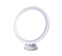 Ounfhtrttk Specchio Ingranditore Intelligente 10X con Luce A LED Supplementare, Montato A Parete con Ventosa per il Trucco, il Bagno e I Viaggi.