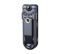 Ounfhtrttk Telecamera 1080P con Clip Posteriore Videoregistratore Digitale Portatile Telecamera per La Polizia Telecamera per La Visione Notturna A Infrarossi Piccola Videocamera per Bici