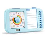 Ounfhtrttk Timer Visivo per ADHD per Bambini e Adulti con Tabella di Pianificazione, Programma Visivo per Bambini con Autismo, Timer per Compiti e Tabella Delle Faccende, Strumenti per Autismo e ADHD.