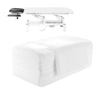 Oungy 200 lenzuoli usa e getta, per massaggi usa e getta, in tessuto non tessuto, con angoli massaggianti, monouso, per salone di bellezza, spa, letti ospedali, massaggi, hotel, 80 x 180 cm (bianco)