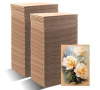 Oungy 50 pezzi di cartone ondulato A4 (210 x 300 mm), cartone ondulato da 4 mm, per pittura, modellazione