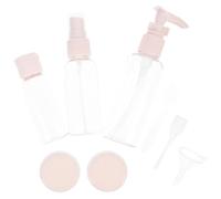 OUNONA 1 set Bottiglie Viaggio Trasparenti per Cosmetici Riutilizzabili Contenitori Pratici per Lozioni e Saponi Liquidi per Viaggi e Bagagli