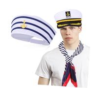 OUNONA 1 set Cappello e Sciarpa Regolabili per Nautici Accessori Versatili per Cosplay e Attività All Aperto