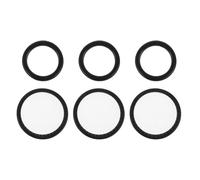 OUNONA 1 Set di Kit di Riparazione Del Diaframma Dello Stetoscopio Medico: Accessori di Ricambio per Anello Resistente Al Freddo Della Membrana per L'assemblaggio Delle Parti Del Dispositivo, Nero