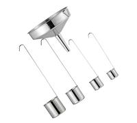 OUNONA 1 set Imbuto Acciaio Inossidabile con Cucchiaio per Salsa e Olio Utensili Multifunzionali per Vino e Trasferimenti Liquidi Facile da Usare e