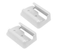 OUNONA 1 Set Scatola Portaoggetti Per Telecomando A Parete Magazzinaggio Piccolo Montato Sospeso Montaggio A Parete Parete Portante Chiave Remoto Titolari Plastica Bianca 2 Pezzi