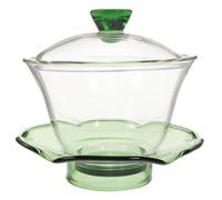 OUNONA 1 Set Tazze da Tè con Sottotazza e Vetro Trasparente Tazze per Infusione Tè Verde e Aroma e Ufficio