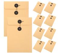 OUNONA 10 cartelle portadocumenti A5 con chiusura a coulisse - Organizer per documenti riutilizzabile con tasche per progetti, ideale per scuola e ufficio.