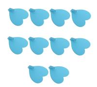 OUNONA 10 pezzi Ganci da Parete in Ferro Forma di Cuore Colorati Autoadesivi Senza Foratura Resistenti e Pratici per Cucina Bagno e Soggiorno