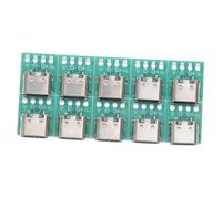 OUNONA 10 Pezzi PCB Converter Board USB C Tipo C Femmina per Cavi Dati Facile da Installare Trasmissione Veloce e Stabile per Cablaggi DIY