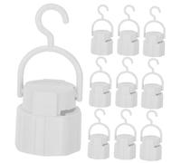 OUNONA 10 pezzi Portalampada LED con Gancio Integrato Portalampada per Lampadine LED Adattatore Base Lampada Multifunzionale per Emergenze Campeggio e Illuminazione Portatile