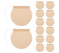 OUNONA 100 pezzi Bustine Filtro Tè Usa e Getta con Coulisse Sacchetti Filtro Tè Rotondi in Carta Resistente per Infusi di Foglie Sfuse Caffè e Erbe Pratici e Portatili per Casa e Viaggio