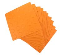 OUNONA 10pezzi Mattoni Tattili in Pvc per Non Vedenti Piastrelle per Pavimenti Ciechi Antiscivolo Modulari Basso Rumore Contrasto di Colore per Marciapiedi e Percorsi Pubblici