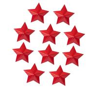 OUNONA 10pezzi Spille Stella Cinque Punte in Metallo Decorativi Forma di Pentagramma Spille Retrò per Cappelli Zaini Giacche e Regali per Feste