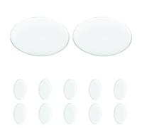 OUNONA 12 capsule di vetro per esperimenti di laboratorio, capsule con | Materiale per esperimenti di laboratorio, capsula di evaporazione in vetro trasparente, per didattica scolastica e ricerca