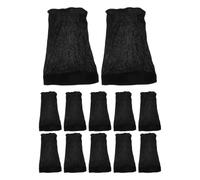 OUNONA 12 pezzi Cuffia per parrucca in nylon nero, fodera in rete elastica | Cuffia per parrucca da cosplay di Halloween per uomo e donna, cuffia interna per tessitura per teatro, adatta a diversi tipi