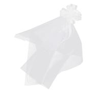 OUNONA 12 Pezzi Fiocco da Sposa Bianco in Garza con Code Lunghe per Decorazione Sedie Matrimonio, Facile da Installare e Resistente, per Eventi Interni ed Esterni