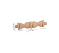 OUNONA 12 Pezzi Wooden Baluster Spindles Hand Carved Furniture Pillars With Smooth Polished European Style Small Bridge Design For Wine Cabinet And Kitchen Decoration