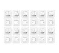 OUNONA 12 set Ganci Adesivi Doppi da Parete Impermeabili Foratura Multifunzione per Bagno Cucina e Soggiorno Resistenti Umidità e Olio Supporto Forte e Rimovibile