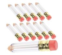OUNONA 12Pezzi Contenitori Ricaricabili per Lucidalabbra Balm e Gloss Mini Bottiglie Trasparenti Viaggio e Riutilizzabili