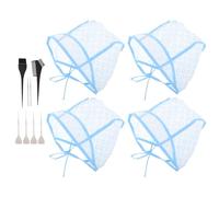 OUNONA 12pezzi Kit Cappuccio Per Schiariture Regolabile Con Fori Per Tintura Capelli e Uncinetti Cappello Per Colorazione Creativa Da Salone e Uso Domestico Strumento Per Evidenziare Cape