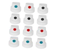 OUNONA 12pezzi Ugello per Vernice Spray Tappi di Ricambio per Bombolette Spray Ugelli per Verniciatura Tappi per Vernice Accessori per Street Art Ricambi per Bombolette
