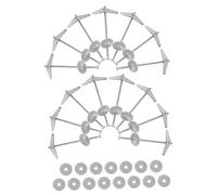 OUNONA 15sets Vite Testa Zigrinata Alette Dadi Ad Alette Per Persiane Kit Di Dadi Ad Alette e Bullone Farfalla Ad Kit Assortimento Di Vite e Bulloni Ancoraggio Per Cartongesso