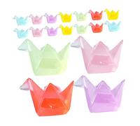OUNONA 18 Pollici Miniature Origami Crane Figurines in Resin Luminous Glow in The Dark Mini Sculptures For Aquarium Dollhouses Garden Decor Artistic Micro Landscape Accessories