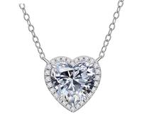 OUNONA 1pezzi Collana Cuore Sacro Strass Elegante per Donna Catena alla Moda Decorativa per Ogni Occasione