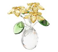 OUNONA 1pezzi Crystal Sunflower Figurine Decorazione Creativa Cristallo Per Casa e Auto Ornamento Elegante Per Tavolo e Vetrina Unico Per Eventi e Feste