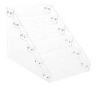 OUNONA 1pezzi Organizer Smalti Per Unghie in Acrilico Trasparente Strati Espositore Per Manicure e Base Top Coat Portasmalto Pratico Per Tavolo Da Trucco e Studio Estetista