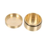 OUNONA 1pezzi Scatola Portapillole in Rame Compatto e Contenitore Sigillato Antipolvere Multiuso Per Gioielli e Farmaci Da Viaggio Decorazione in Ottone Resistente Per Ufficio e Casa